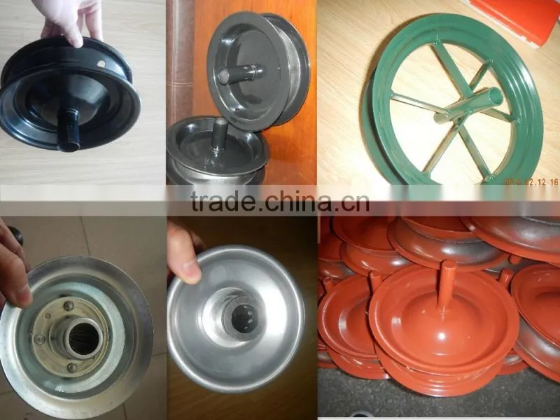High quality Plastic red rim 3.50-4 for pneumatic wheel pu foam wheel