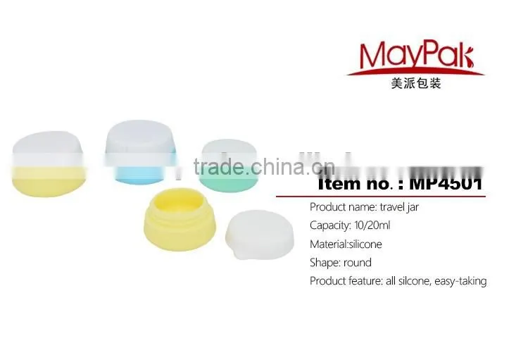 High quality and cute silicone jars travel container