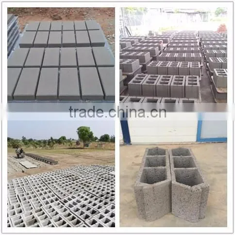 Small and cheap semi-automatic brick block making machine