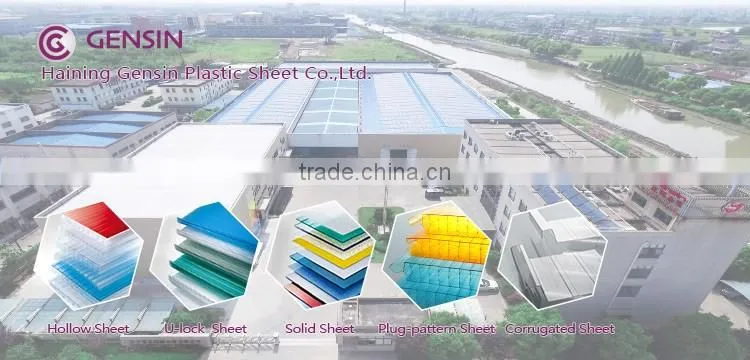 High quality 2100*5800mm pc transparent roofing sheet