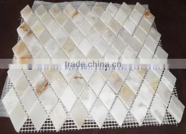 Pure Natural WHITE ONYX MOSAIC TILES COLLECTIONS