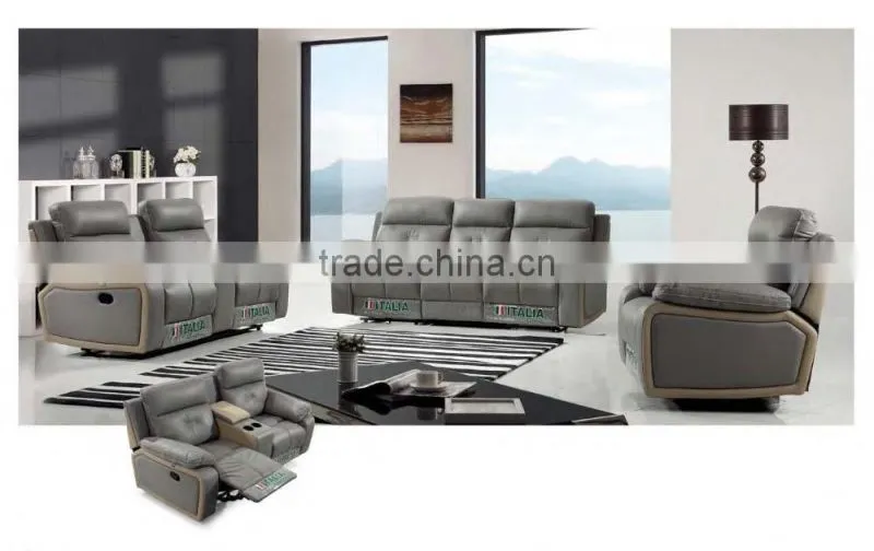 Bisini Italy Living Room Sofa Furniture Set with Recliner