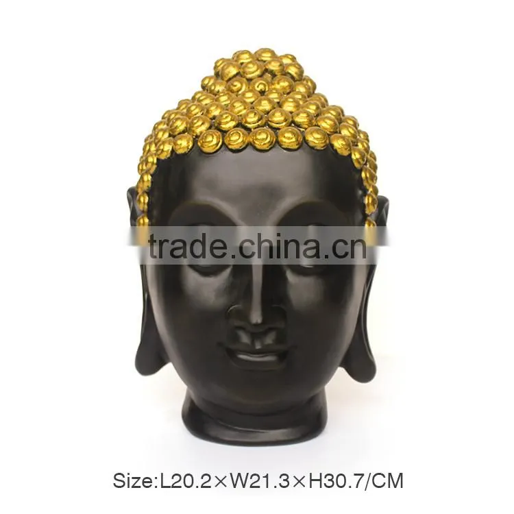 Resin buddha head statue