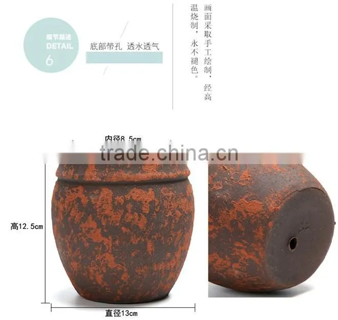 Wholesale retro do the old red ceramic outdoor planters