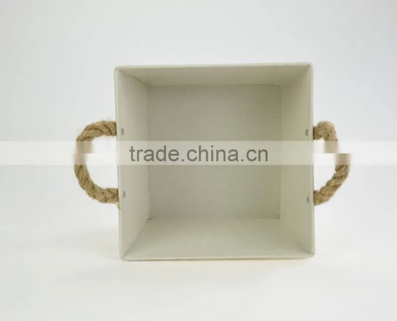 cheap sale rustic home decoration garden ornaments unbreakable floral big square flower pots