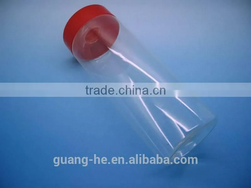 1L environmental 100%biodegradable clearly PLA bottle with lid for shampoo