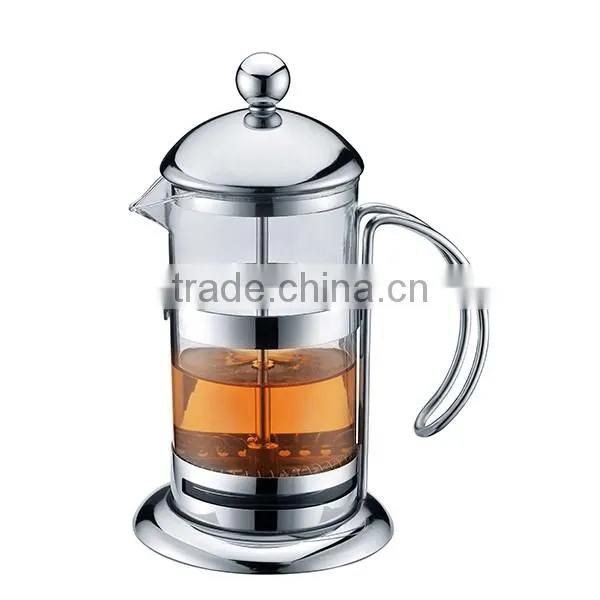 34 oz French Press Coffee Maker,Hi Qualty Stainless Steel Frame - borosilicate Glass