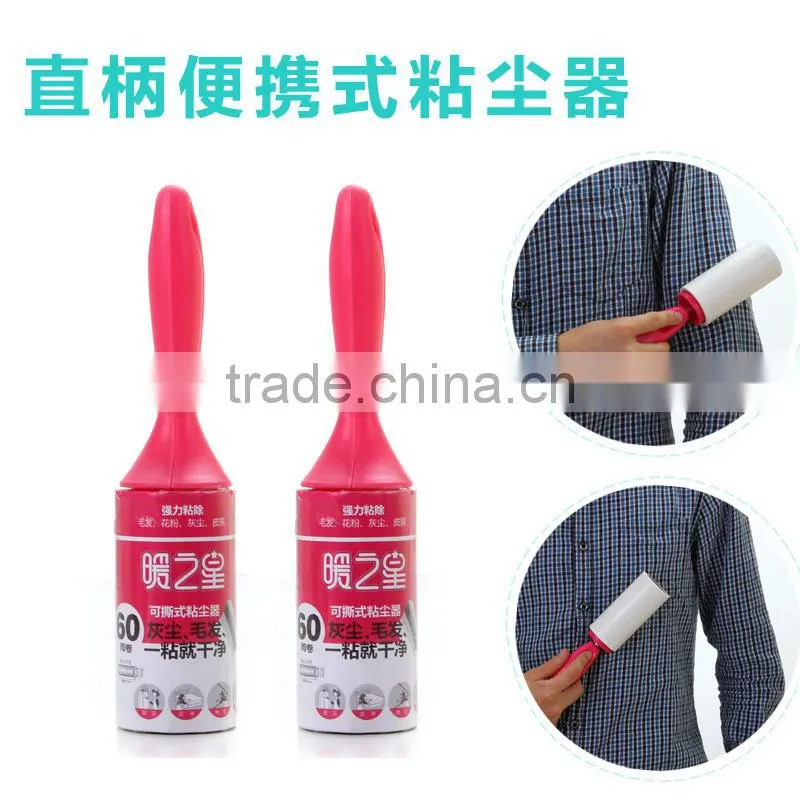 Wooden handle Lint Remover Roller with 60sheets Roll