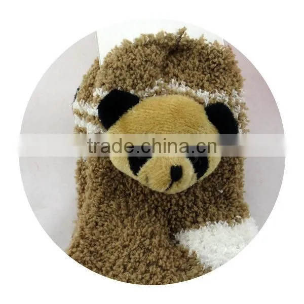 Wholesale Non-slip kids cartoon animal wholesale polyester socks
