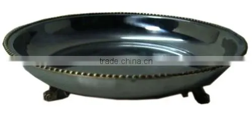 Square Embossed Metal Charger Plate