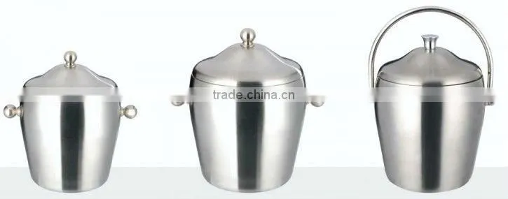 Starred Hotel guest room stainless steel ice bucket