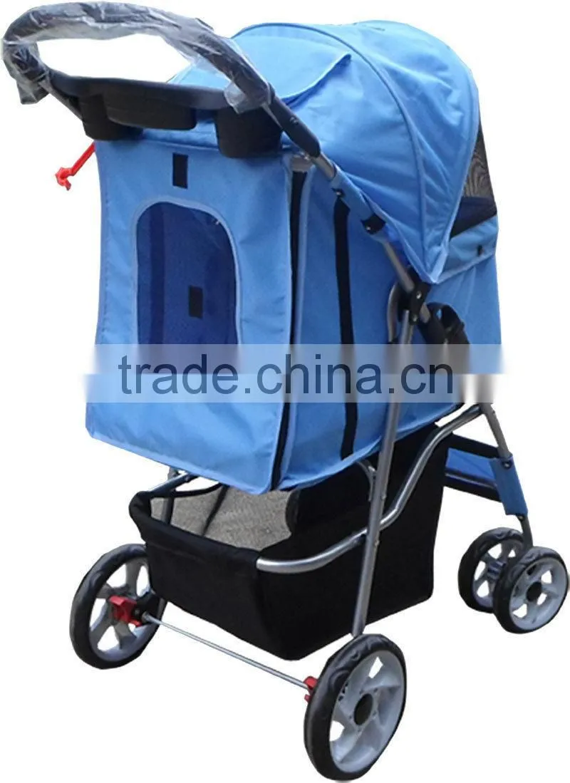 Pet Travel Stroller Pushchair Pram Jogger Buggy Swivel Wheels. H0116