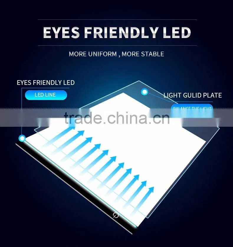 A4 simplified LED copy board New product LED tracing board Newlight LED drawing learning light board