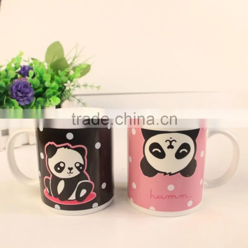 promotional idea changing mug with hot water with OEM
