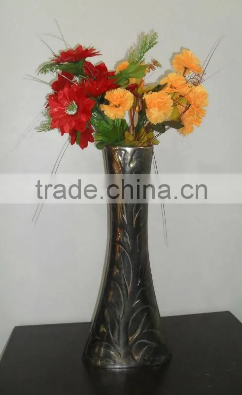 Interior Decoration Aluminium Flower Vases set of 3 pcs