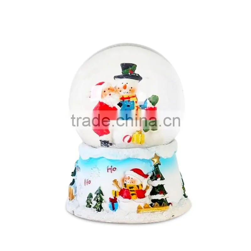 polyresin Christmas snow globe ornament