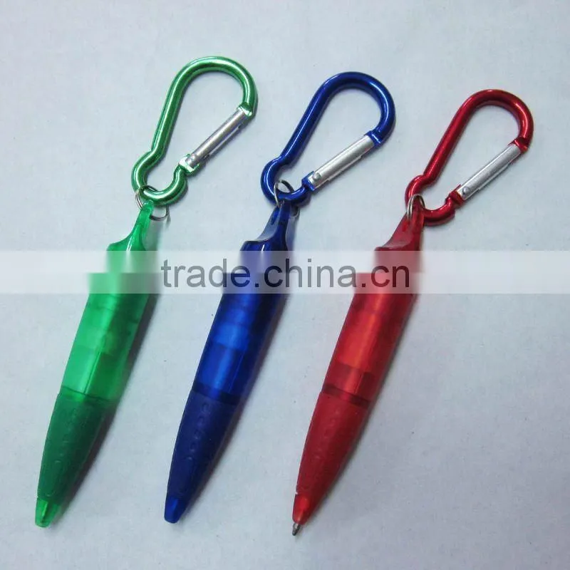 632034 big promotional carabiner ball pen