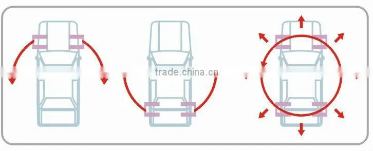 Set of four 1000lb car wheel dolly steel swivel wheels