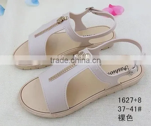 new design fashion with zipper sandal for women