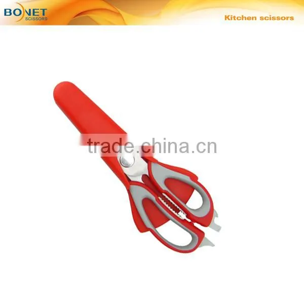 S54003 8-3/8" PP Handle multi-function detachable kitchen scissors