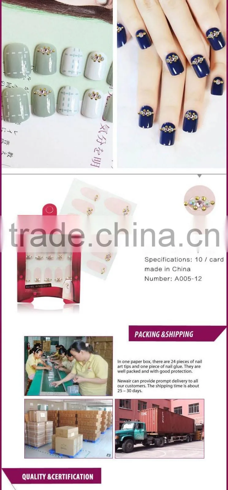 New Air crystal nail sticker jewellery nail sticker acrylic stone nail sticker