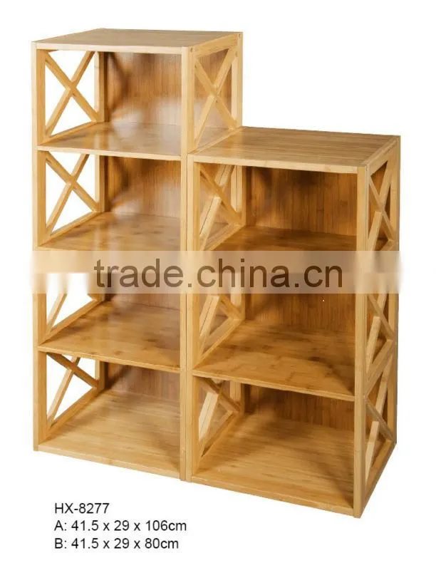 bamboo display shelf