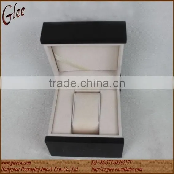Chamois velvet wood Wristwatch Box men / lady watch box