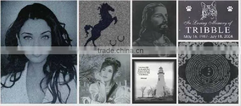 Tombstone granite laser engraving machine JQ1390 seprable stone engraving