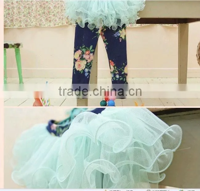 New design seamless leggings with petticoat,tights funky black leggings,slimming cute girl warmmer leggings with skirt