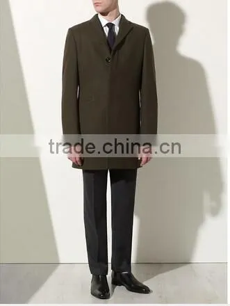 2014 Winter Season Latest Style Formal Occasion Slim Fit Mens Cashmere Men Coat