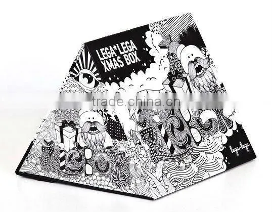 vogue triangle cardboard Xmas gift box