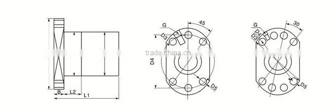 high precision ball screw sfu 1605 for mechanical industry