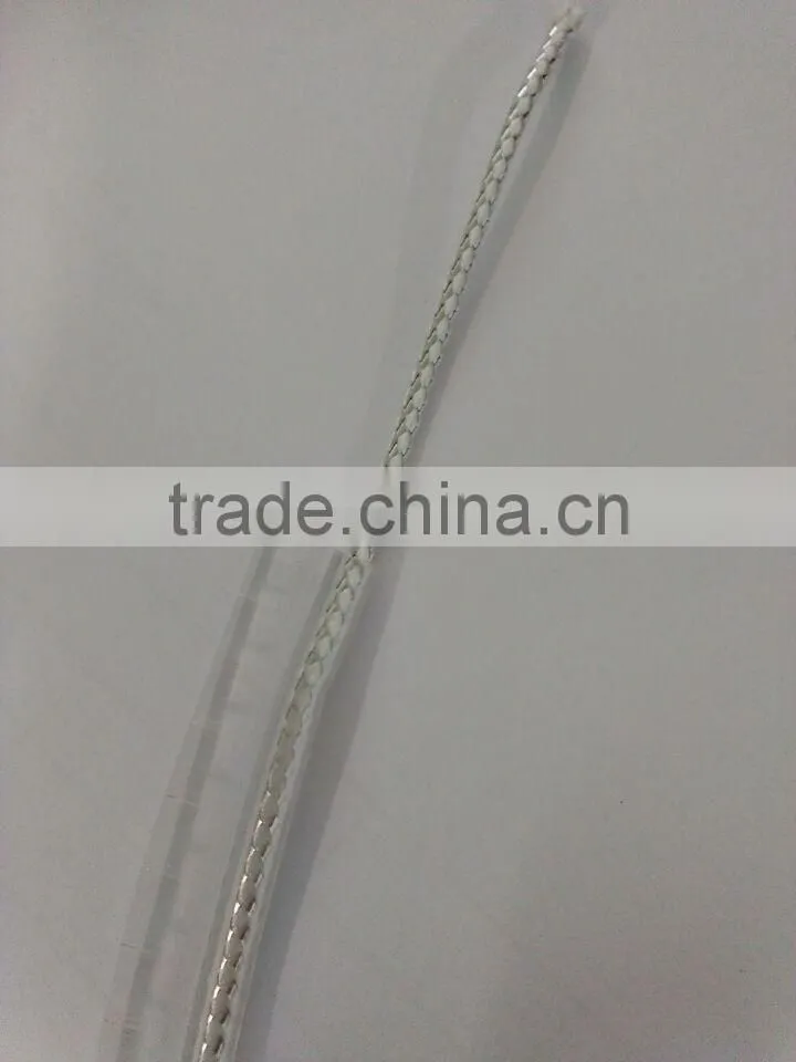 gold silver core inside transparent pvc piping core for backpack