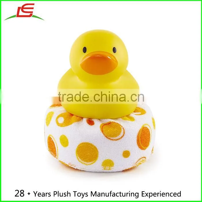 high quality yellow Duck Clean Sponge Bath Toy