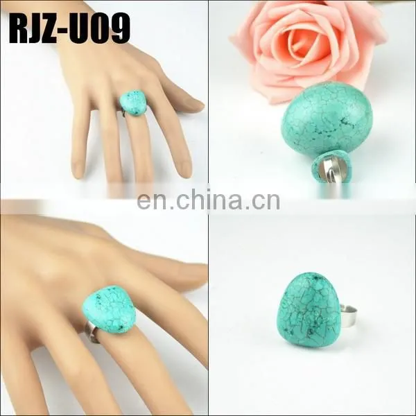 Different Size Turquoise Cuff Ring In Stock