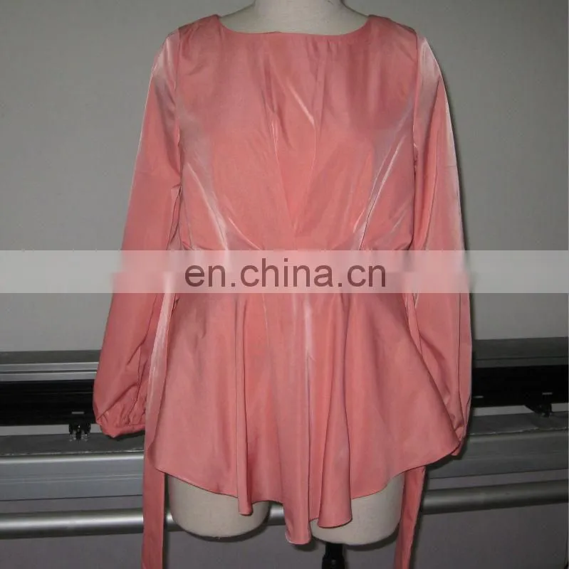 Muslim woman satin blouse