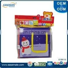 Custom small cartoon animal shaped baby cloth book toy