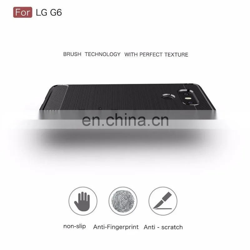 for LG G6 High End Brushed TPU Phone Back Cover Case