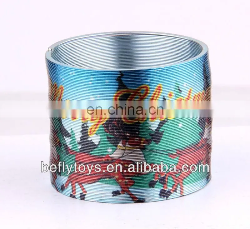 Dia 6cm Pure silver color metal rainbow spring