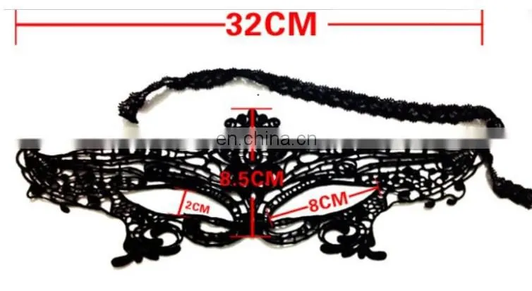 New Masquerade Halloween Exquisite Lace Half Face Mask For Lady Black White Option Fashion Sexy