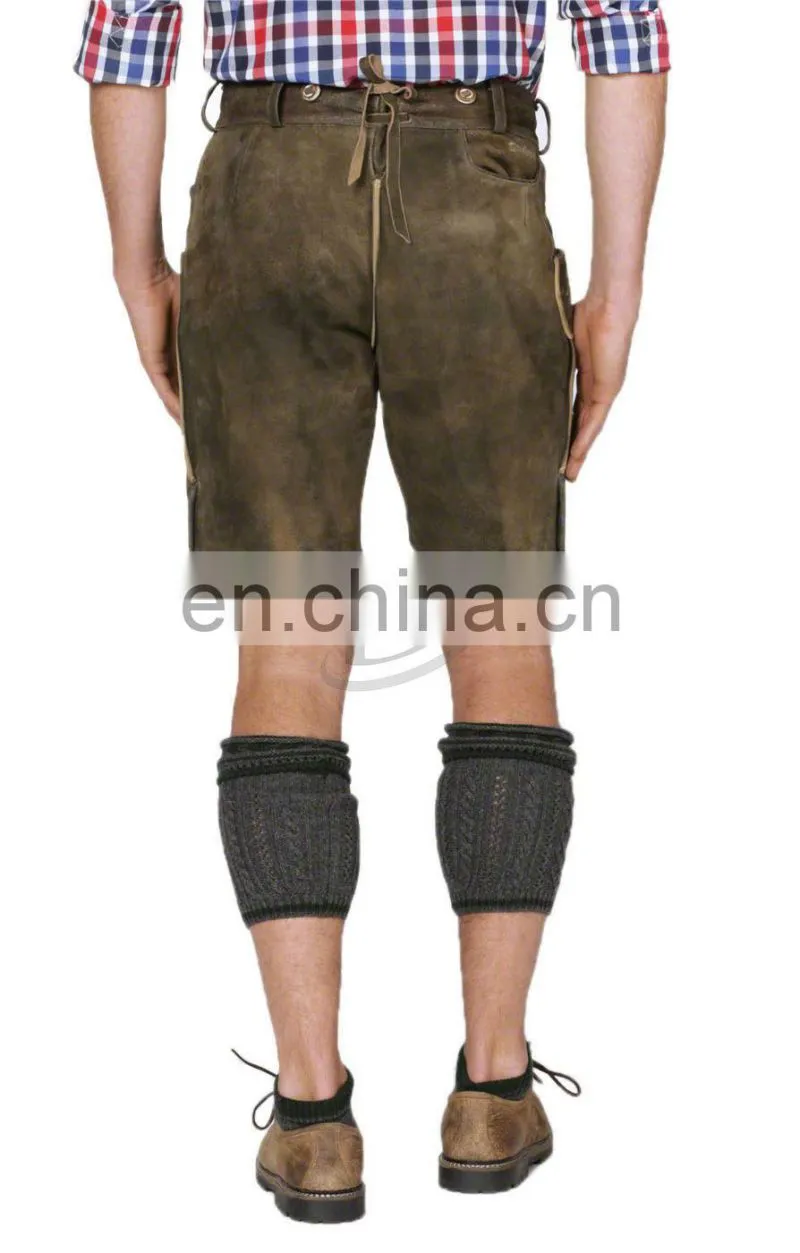 High quality embroidery oktoberfest lederhosen bavarian lederhosen kniebund lederhosen Mens all size (bavarian lederhosen)