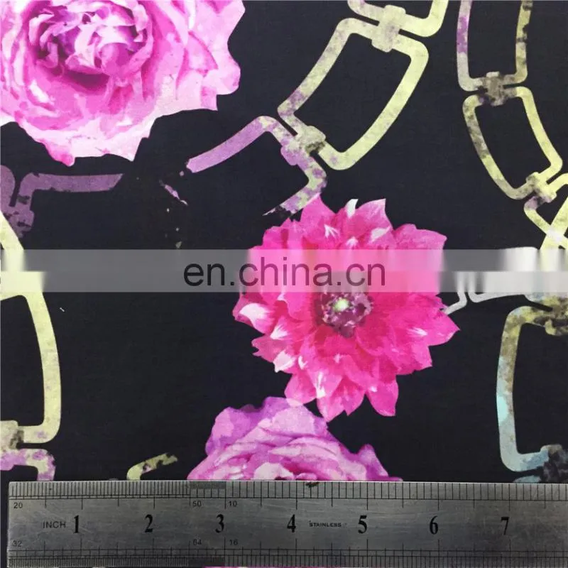 new design cotton digital print fabric with floral