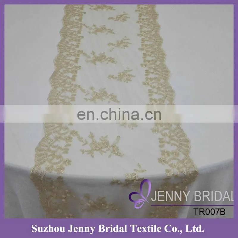 TR062A Hot sale black and white striped wedding table runners