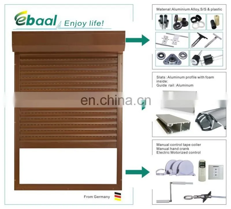 outdoor rain protection aluminum roller blinds