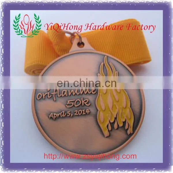 Run for the Girls 5k participant medals, award medals