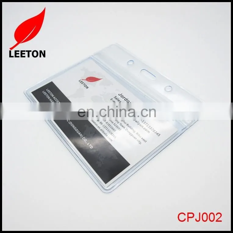 Rectangle PVC ID name badge holder