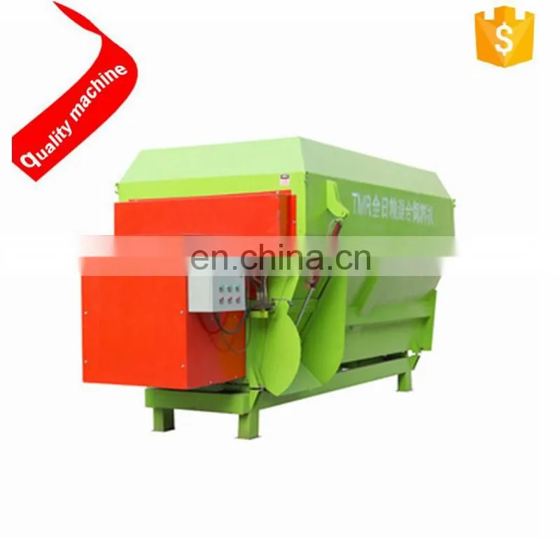 dairy farm horizontal and fixed cattle feed mixer