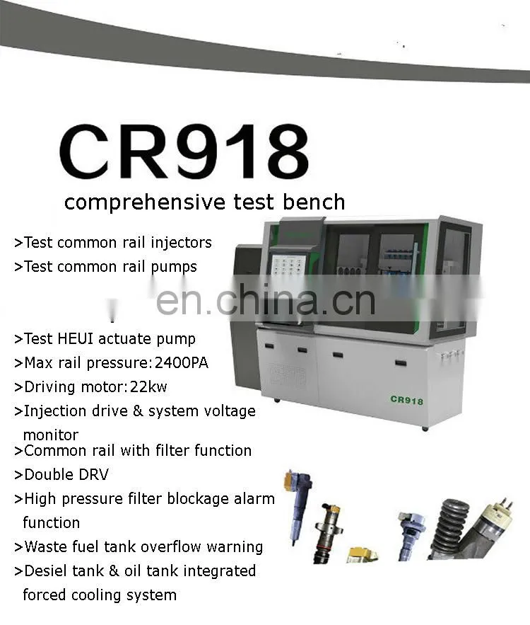 New Design CR918 full function common rail diesel injector test bench