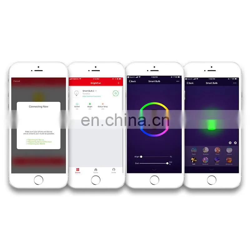 Group WiFi LED Bulb smart led wifi bulb Google Alexa controlled LED smart wifi light switch bulb