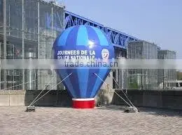 Custom good quality giant ground advertising inflatable hot air balloon for sale